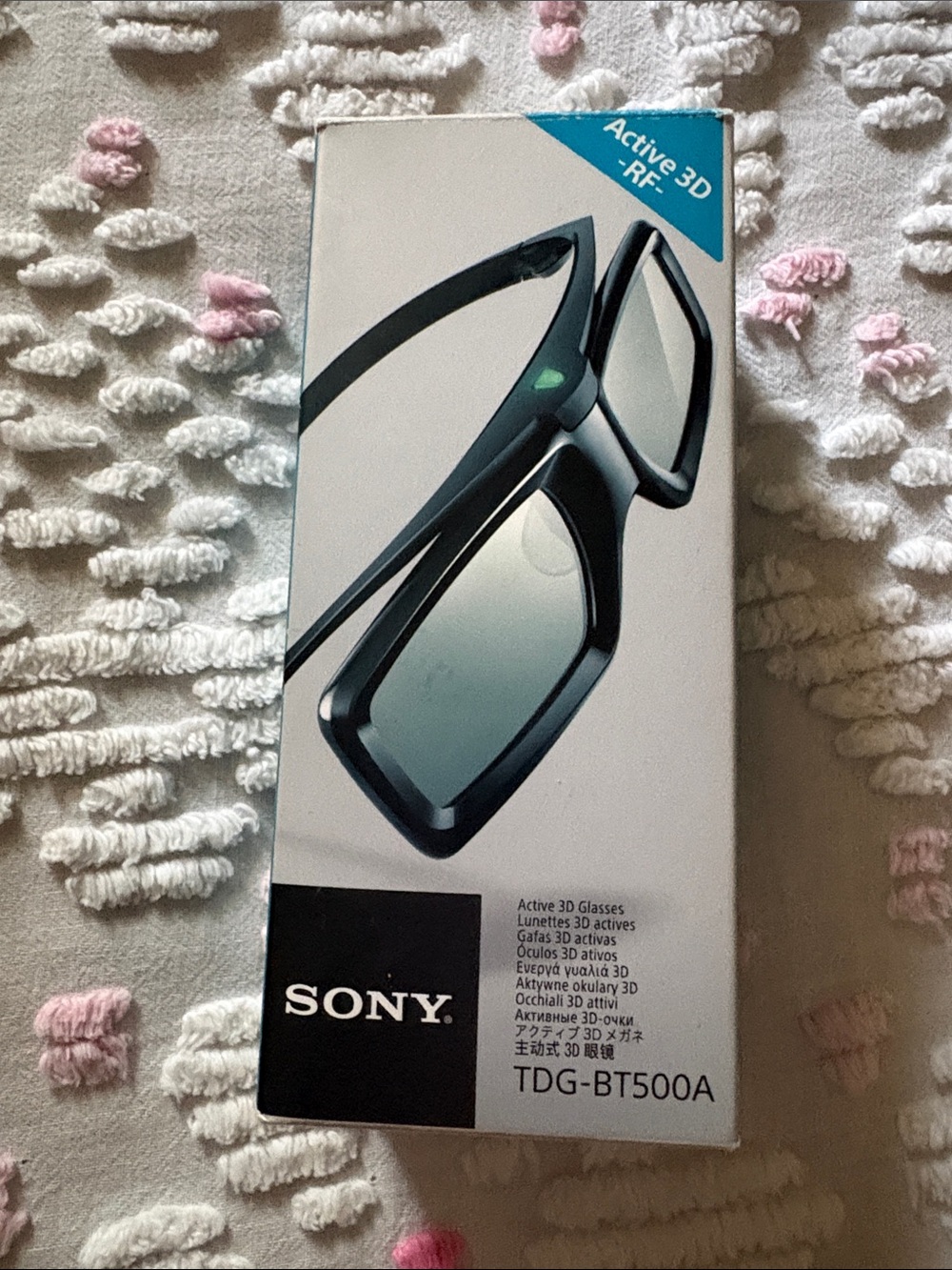 Sony Black Active 3D RF Glasses TDG-BT500A
